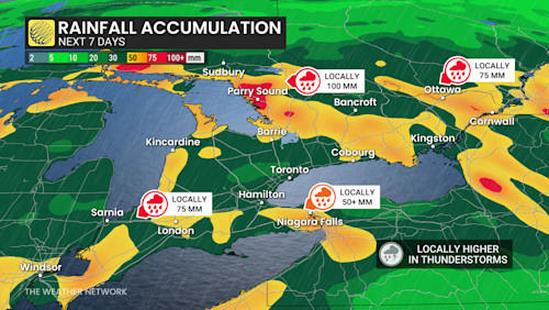 Storm risk, heavy rain to build into southern Ontario with warmth