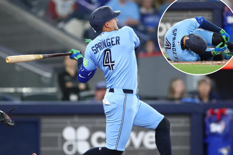 George Springer suffers toe fracture in latest Blue Jays injury setback