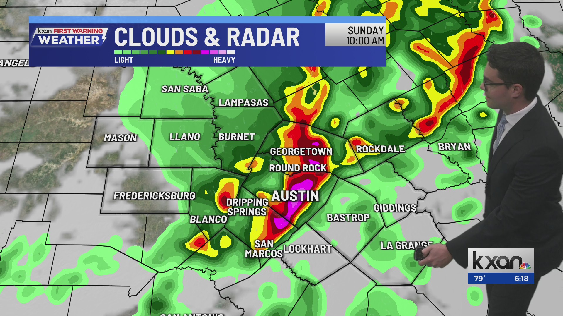 Scattered showers and storms, a few could become severe | KXAN weather ...