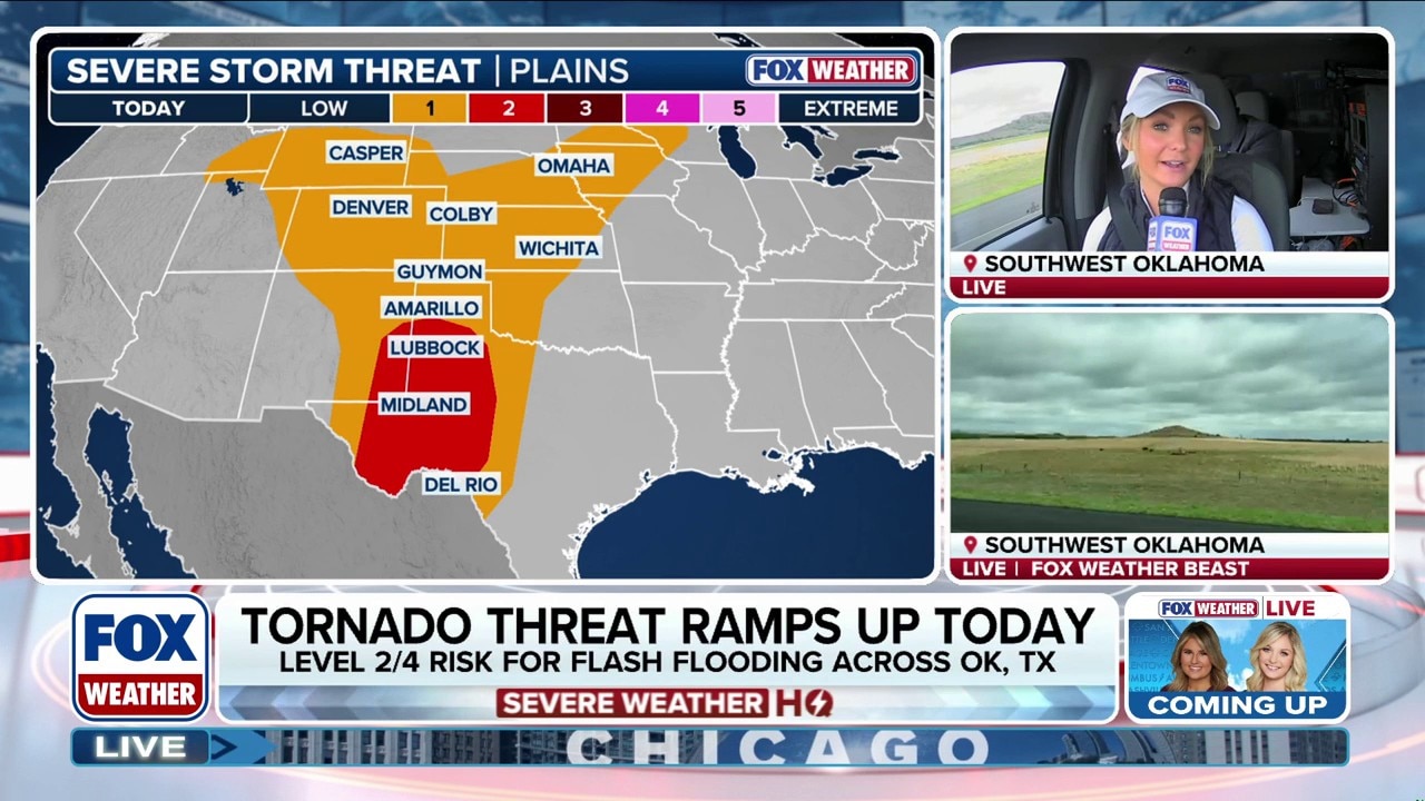 Severe storm threat ramps up across Plains, with large hail, tornadoes ...