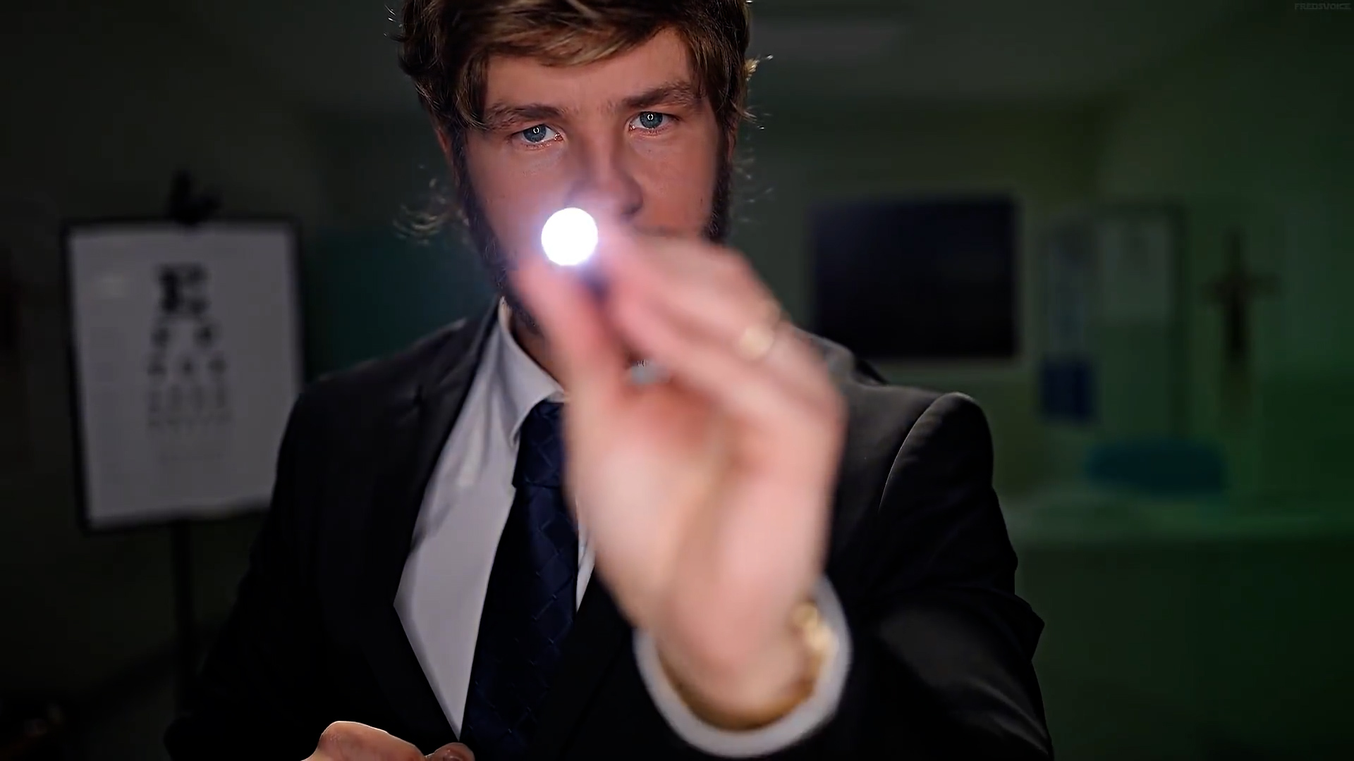 This ASMR doctor will give you a detailed eye exam and keep you relaxed