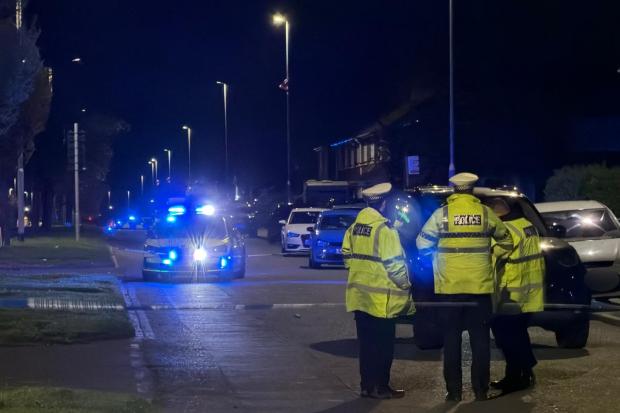 Two people taken to hospital after serious crash sees road taped off by ...
