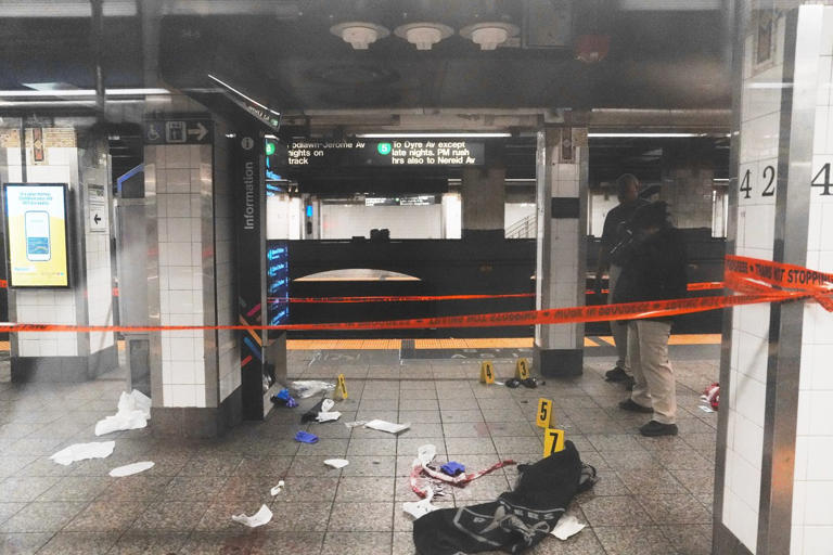Officials: Stabbings on New York subway leaves 3 hurt as officers shoot ...