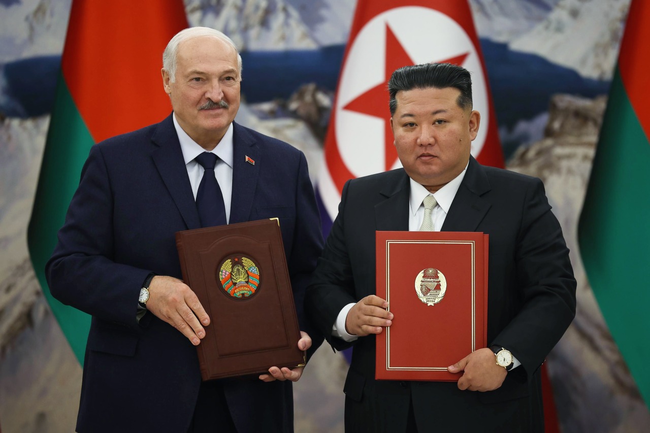 North Korea's leader Kim Jong Un and Belarusian President Alexander Lukashenko strengthened their countries’ ties at their meeting in Pyongyang in March.