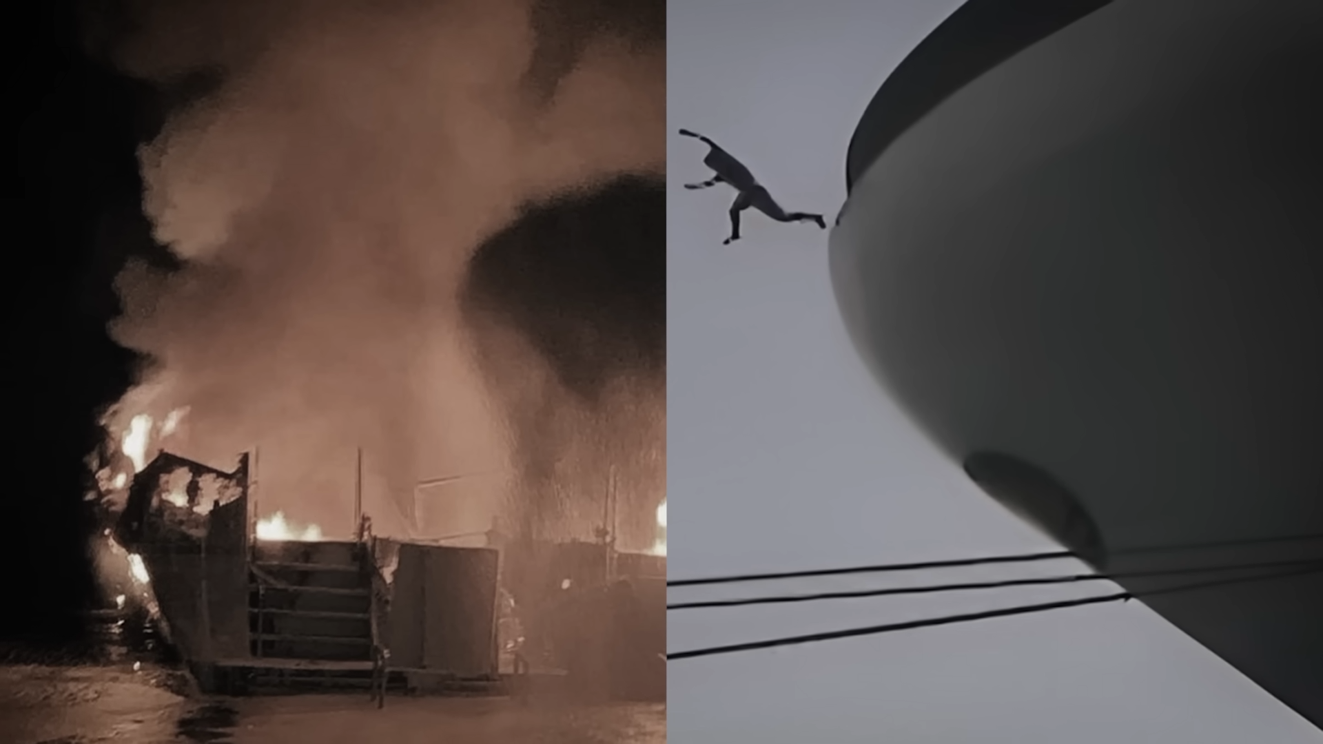 Watch a boat fire trap 34 people below deck with no way out
