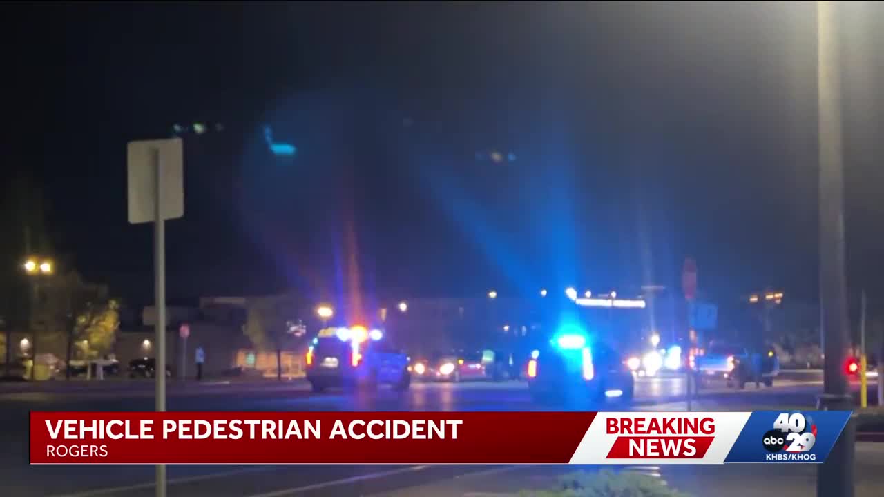 Pedestrian hit by car in Rogers