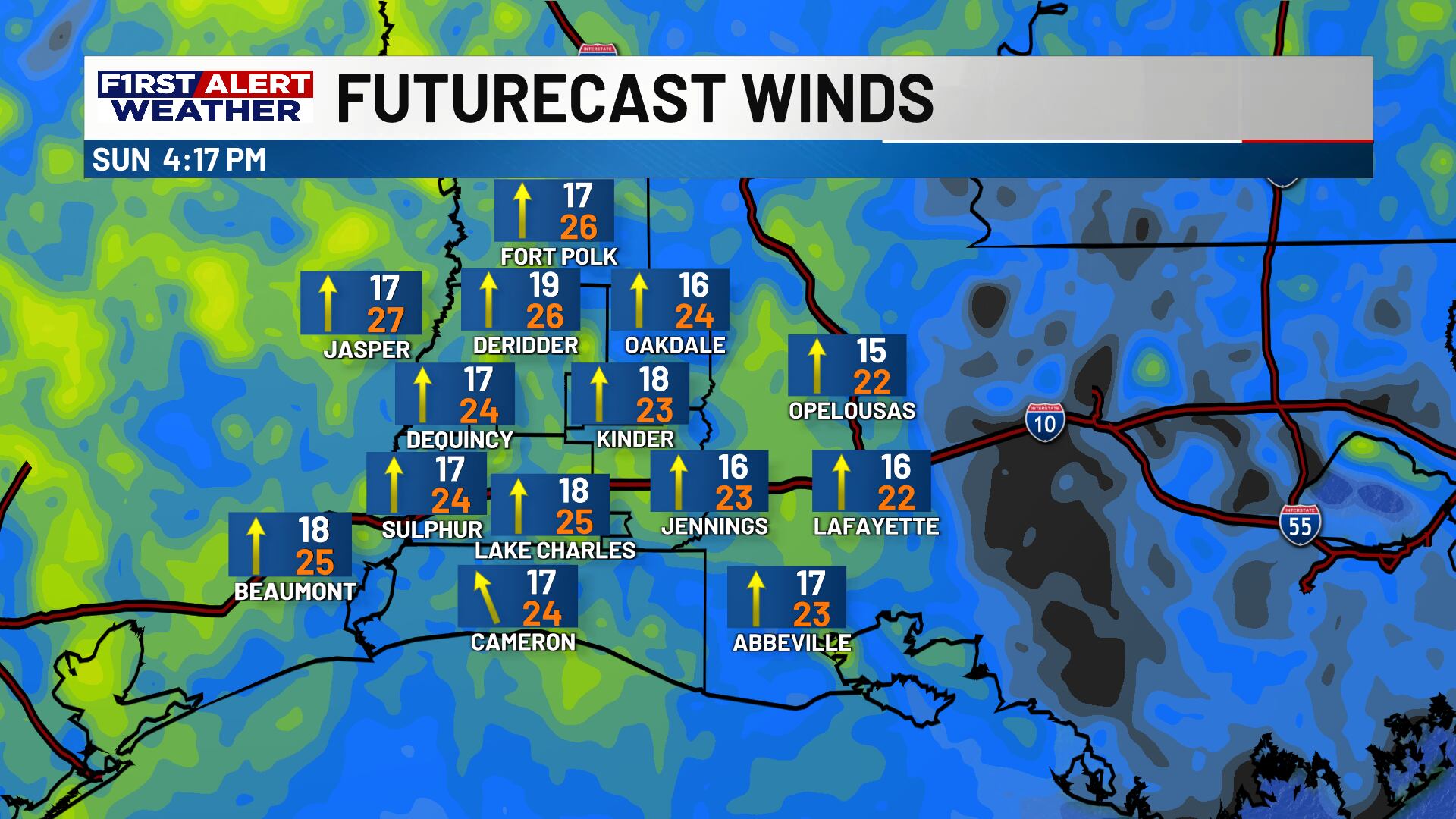 First alert forecast: Breezy and warm Sunday as the week starts quiet