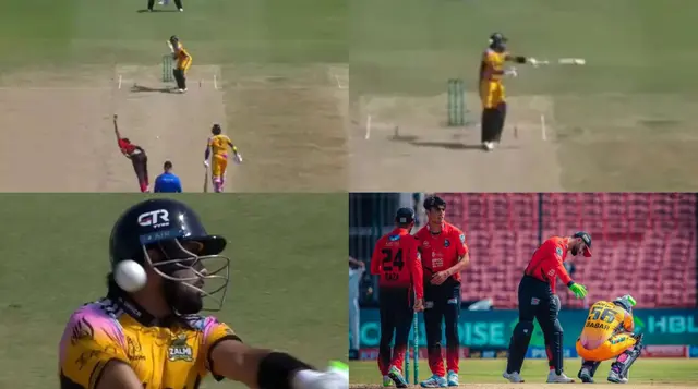 Scary scene! Babar Azam collapses after Ubaid Shah's brutal bouncer ...