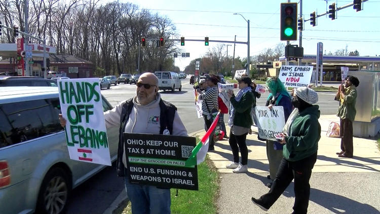 Protesters voice concerns over ongoing conflict in the Middle East