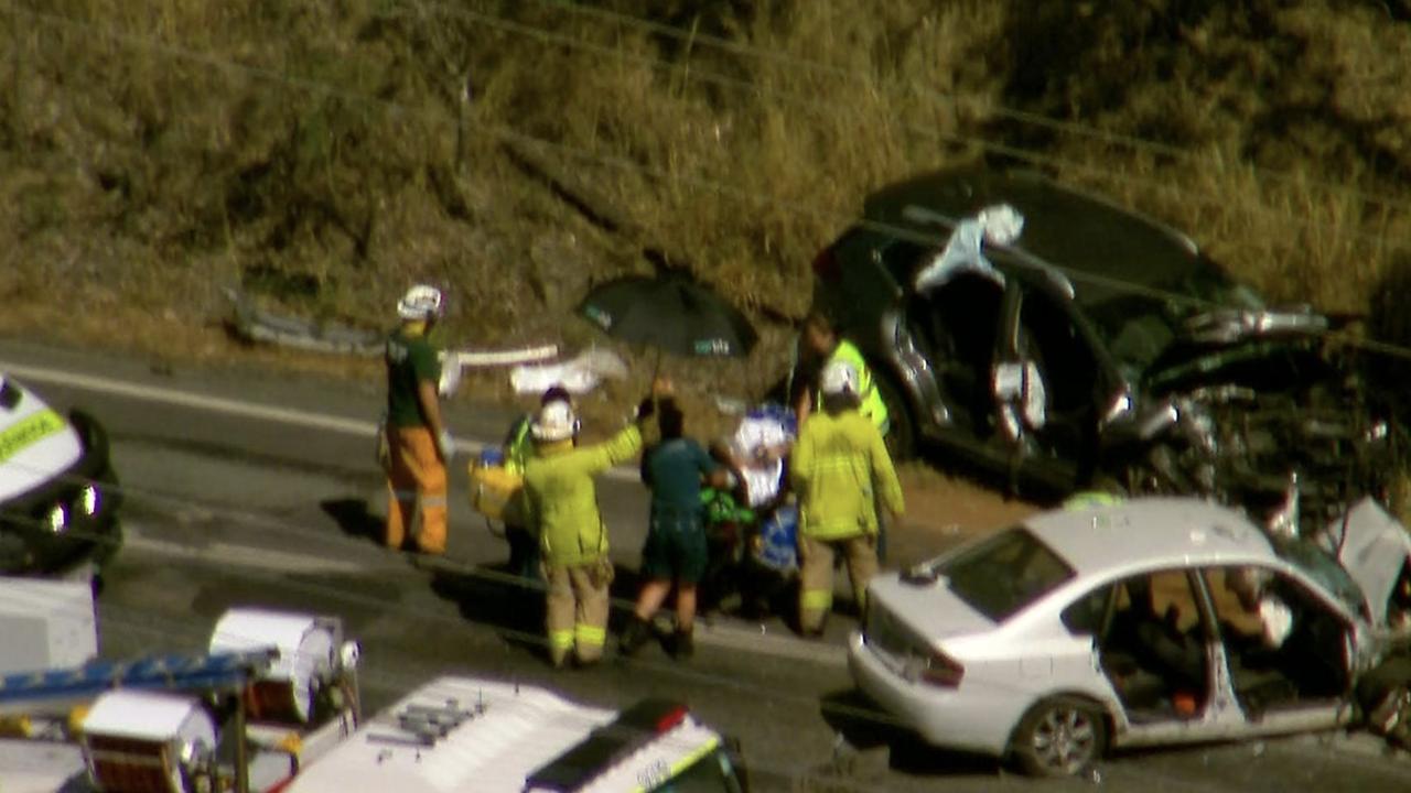 Five fighting for life after horror crash