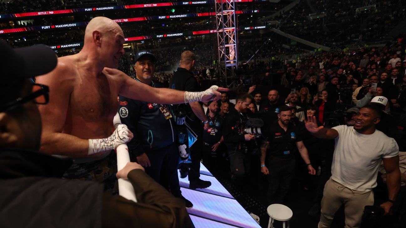 Tyson Fury 'not interested' in boxing if Anthony Joshua isn't next