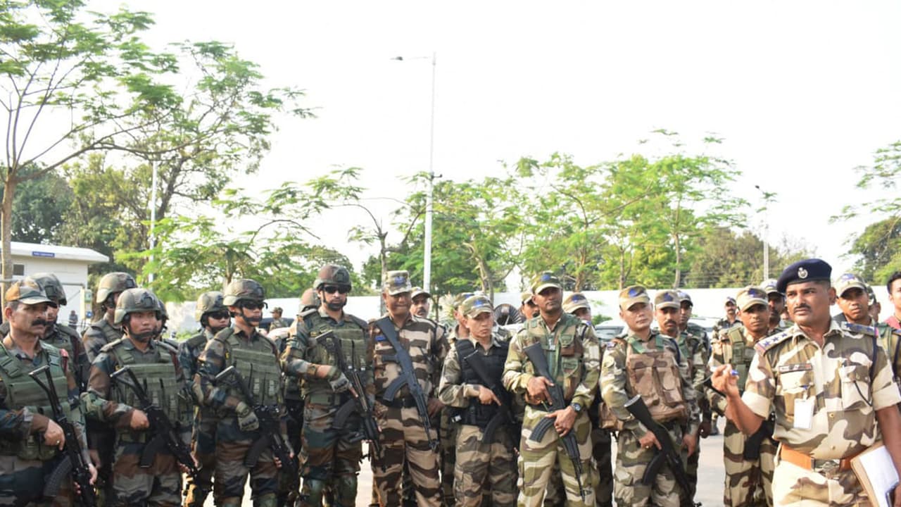 Assam Rifles, CISF hold joint security drill at Agartala airport