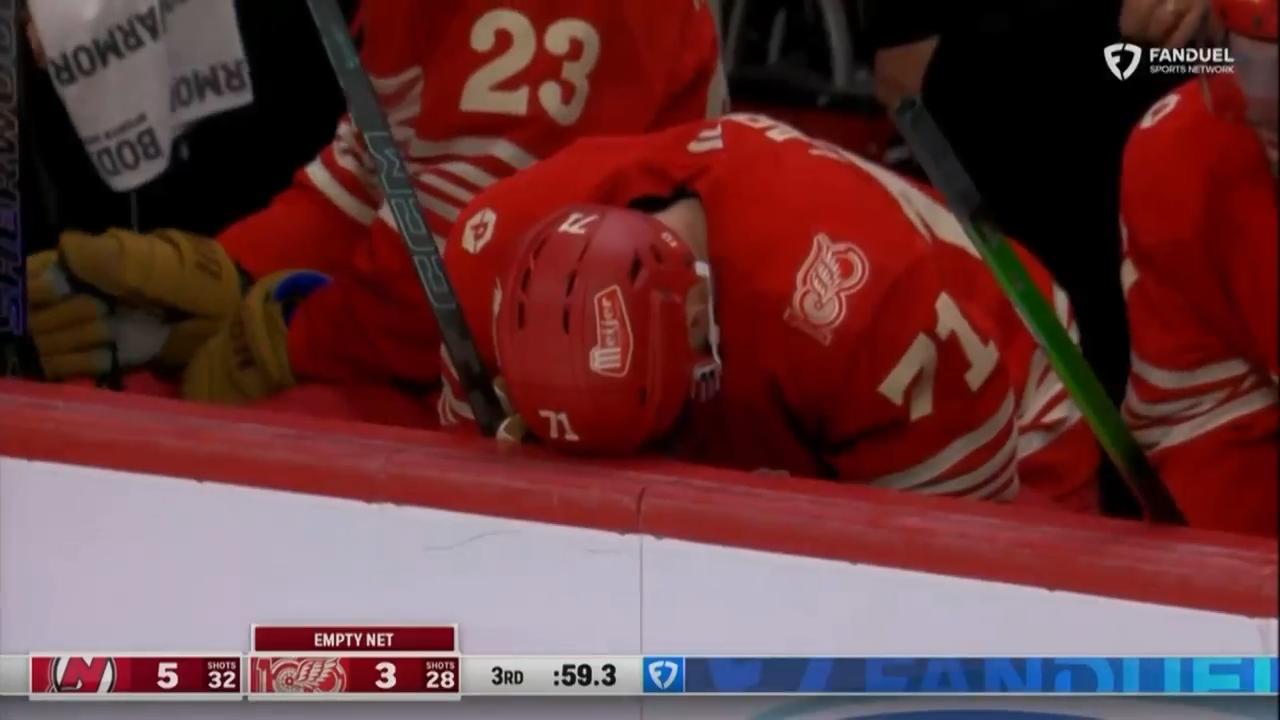 Red Wings eliminated after 5-3 loss to Devils