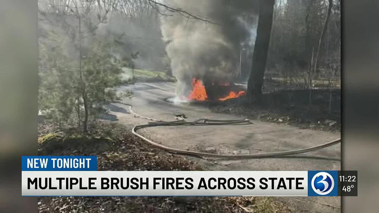 Six brush fires in two days as fire danger reaches high point in CT