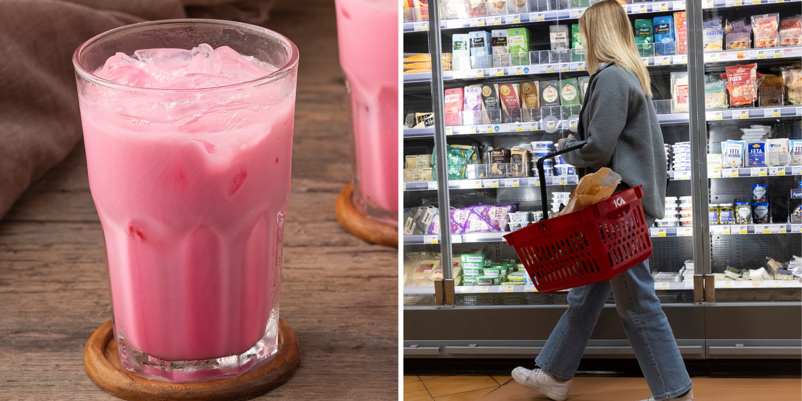 Viral rosa mjölk skapar hysteri – hyllor ekar tomma