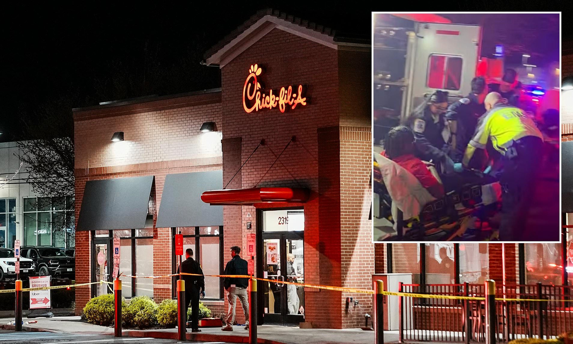 One dead and multiple people injured following mass shooting at Chick-fil-A