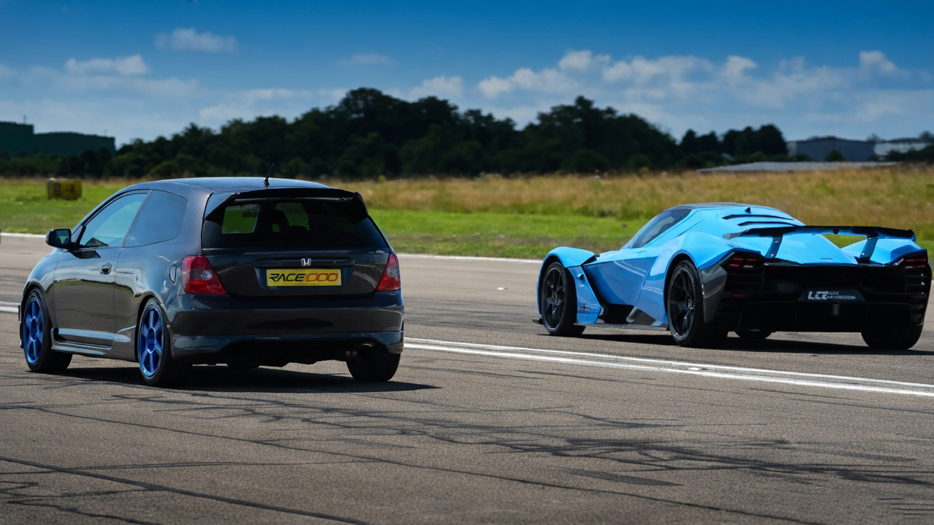 Can a Honda Civic beat a KTM X-Bow in straight line battle?
