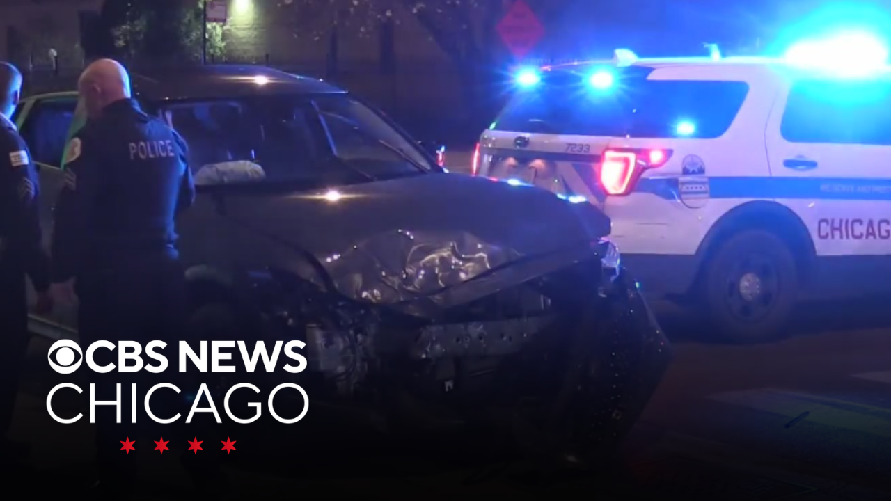 Man arrested after crash with squad car on Chicago's West Side