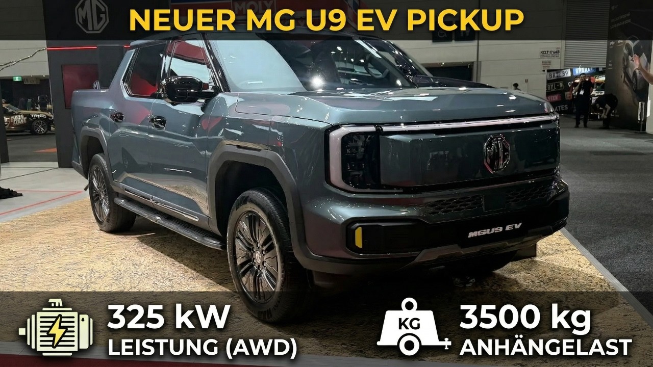 2026 MG U9 EV Elektro-Pick-up mit 325 kW im Technikcheck