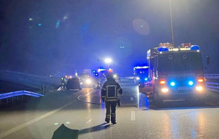 Luxus Schwerer Unfall A95 Heute Fotos
