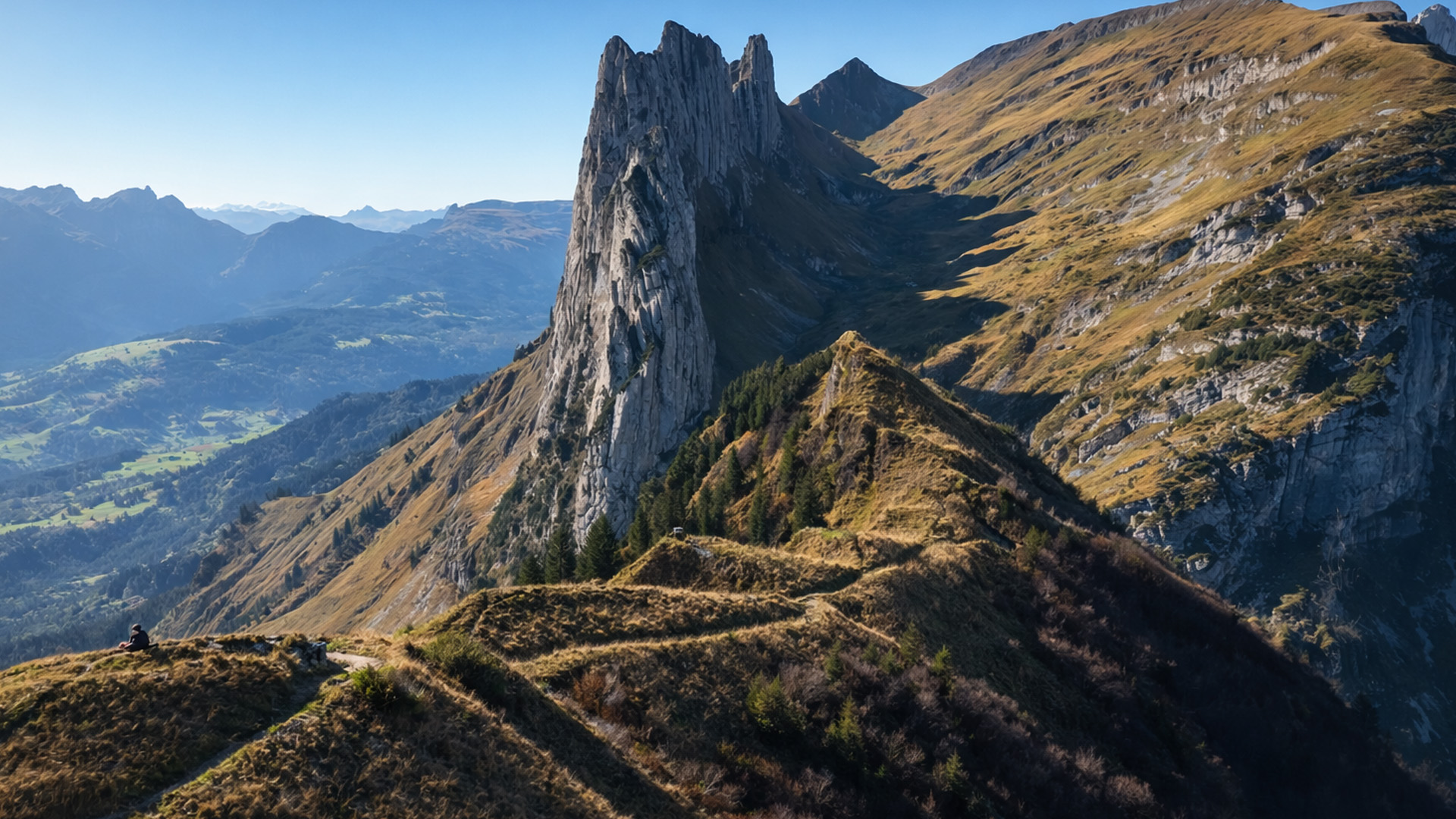 Would you walk this narrow ridge?