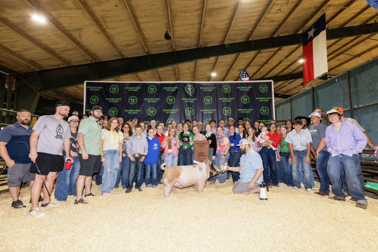 Grand and reserve champion market barrow named at Montgomery County Fair