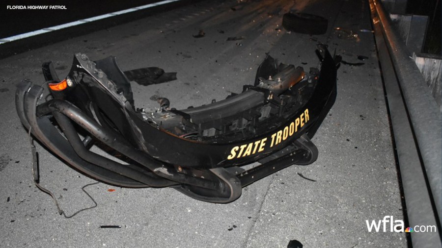 State trooper hospitalized after impaired driver slams into patrol car ...