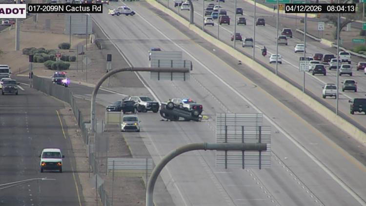 9-year-old girl dies, mother arrested after crash on I-17 in Phoenix