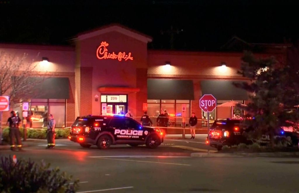 Police say 1 person killed and 6 injured in shooting at a Chick-fil-A in New Jersey<br><br>