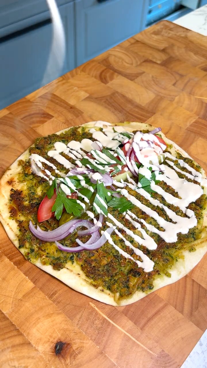 Crispy smashed falafel wraps you can make at home