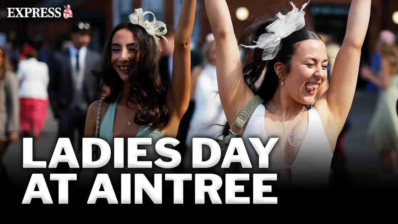 Ladies Day begins with arrivals at Aintree Racecourse for the Grand ...