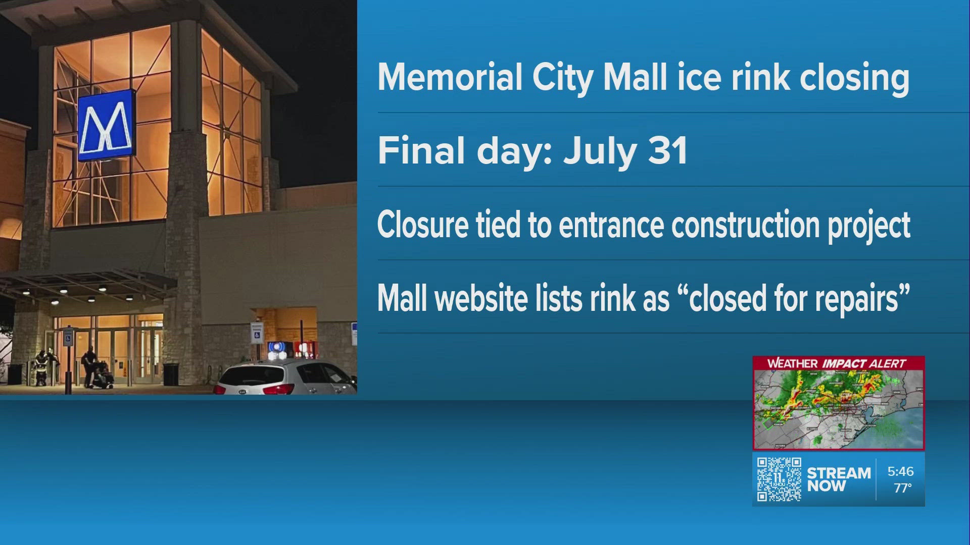 Memorial City Mall closing its ice rink for good
