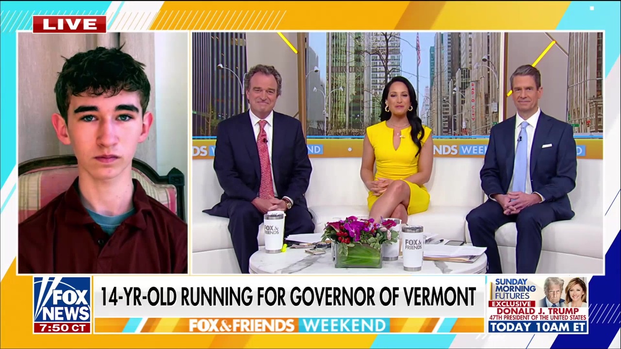 14-year-old launches run for Vermont governor, sparking debate over age and leadership<br><br>