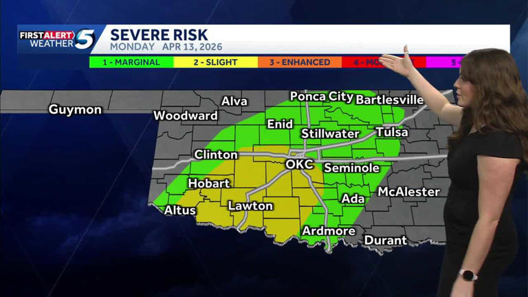 Timeline: Severe storm risk changes for Sunday after morning showers in ...