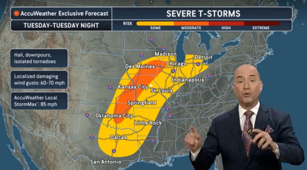 Central US braces for a week of violent weather and flooding