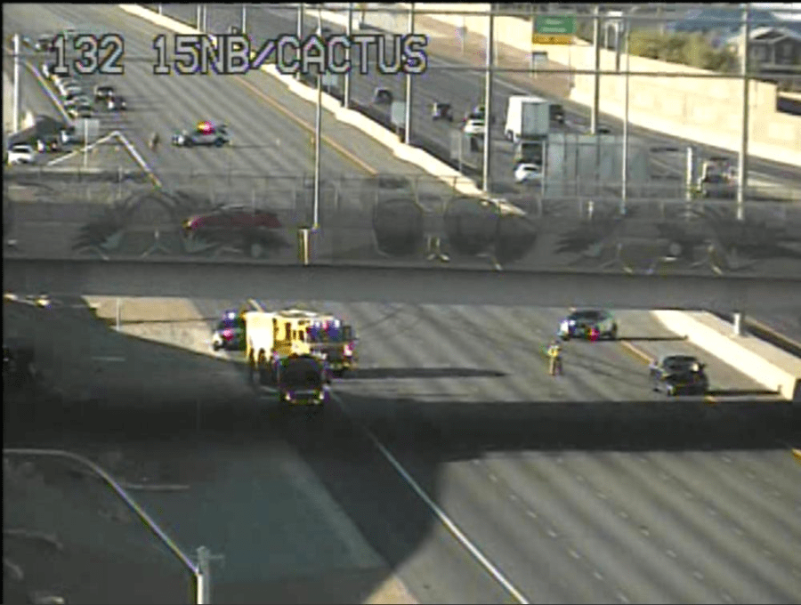 Crash closes portion of I-15 in south Las Vegas valley