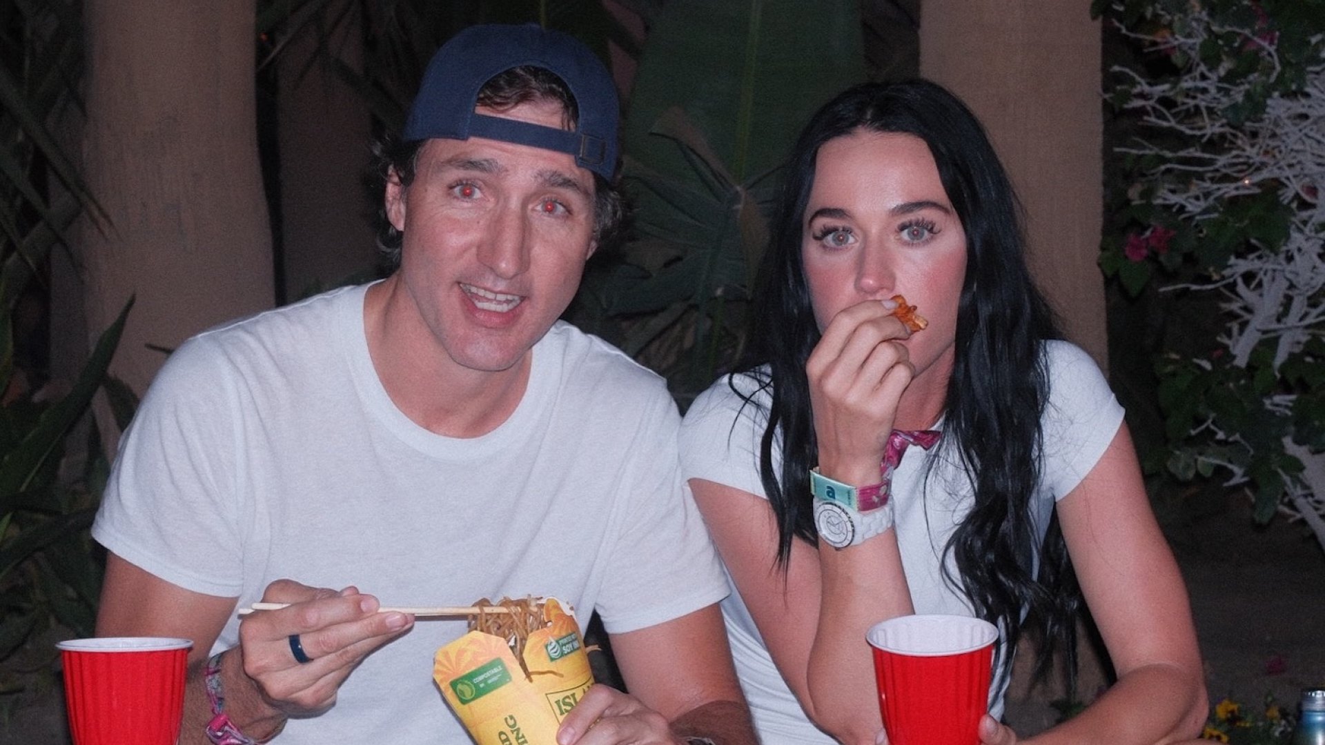 Katy Perry and Justin Trudeau cuddle up during Coachella date night