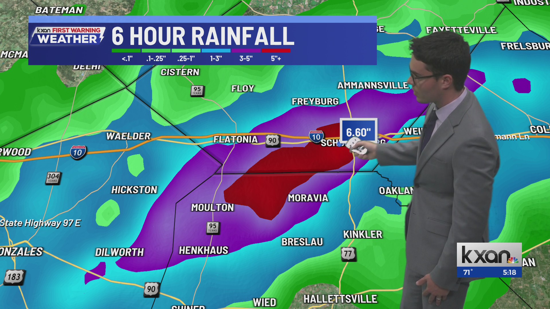 Significant rainfall in parts of Central Texas, active pattern ...