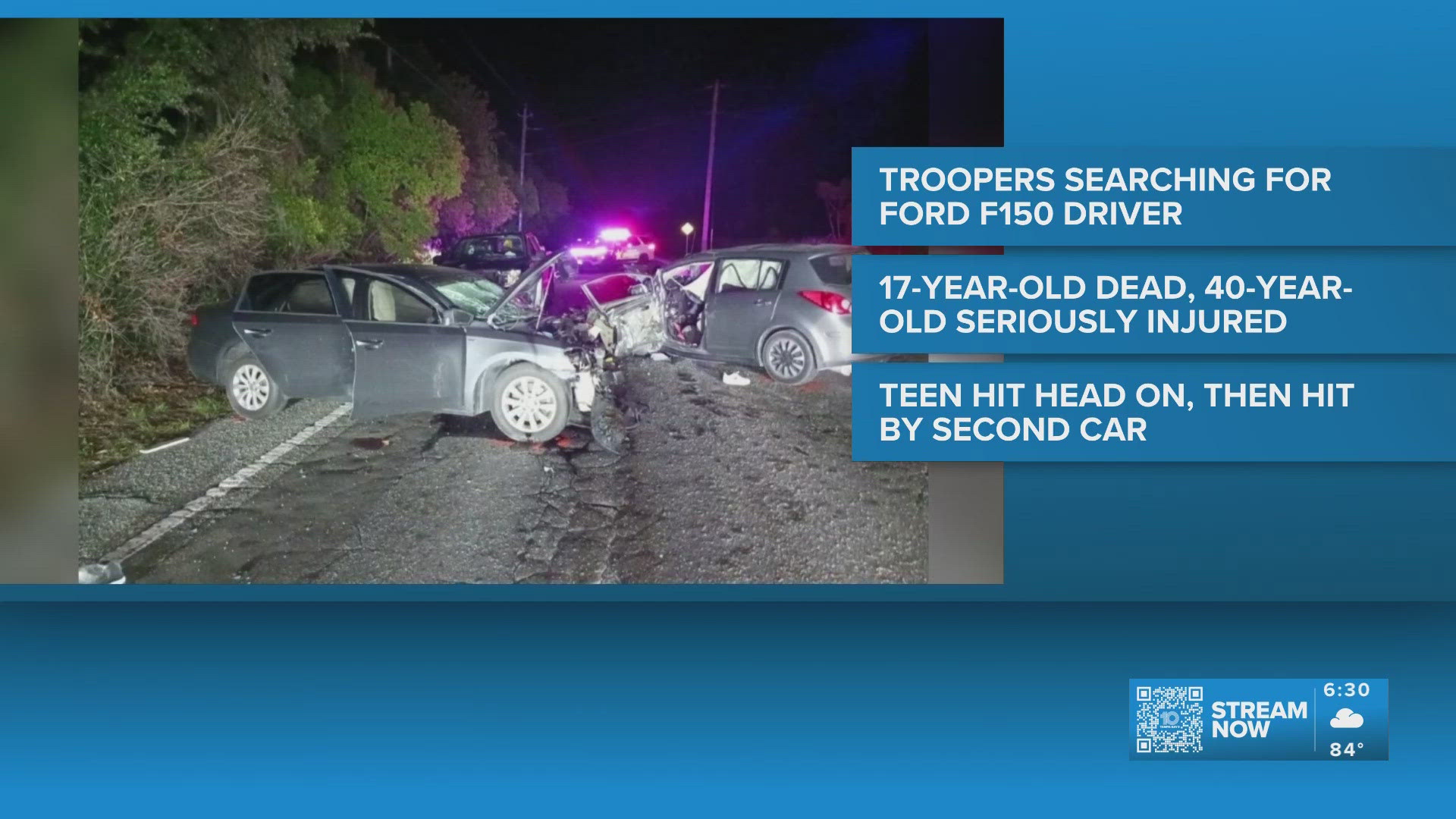 FHP searching for driver in hit-and-run crash that left 17-year-old ...