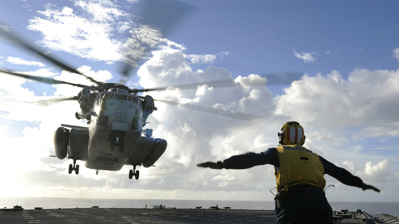 How long can a military helicopter stay in the air without refueling?