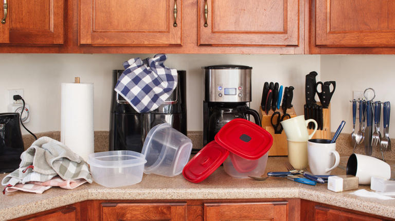 Keep counters clutter-free with Walmart's wall hanging baskets