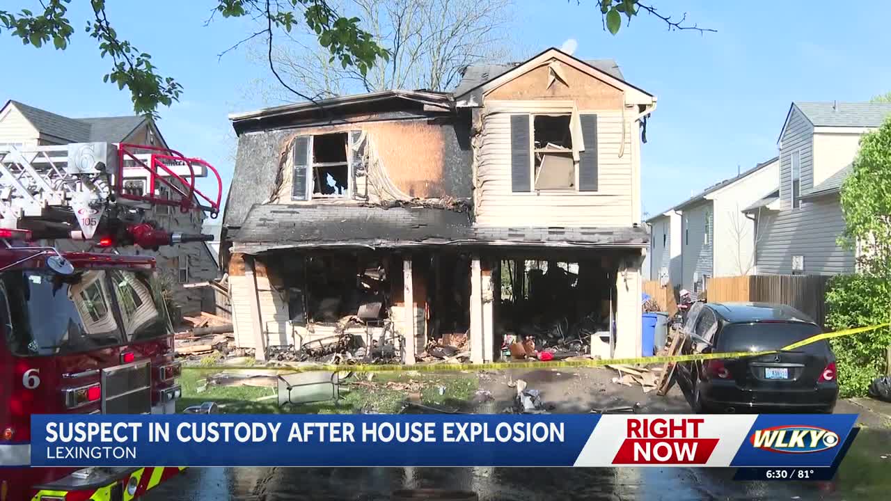 Suspect in custody after home explosion in Lexington