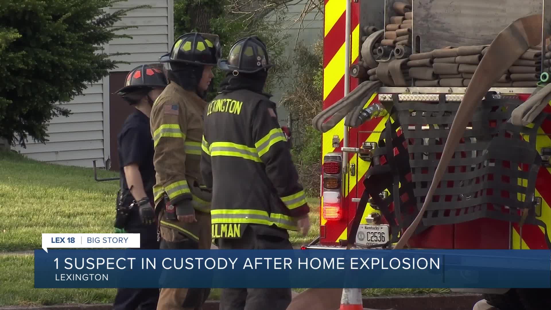 1 suspect in custody after home explosion