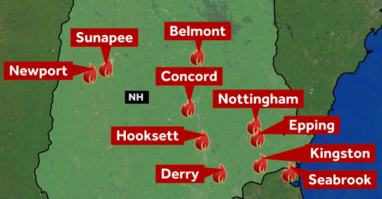 Fire officials warn of uptick in brush fires across New Hampshire
