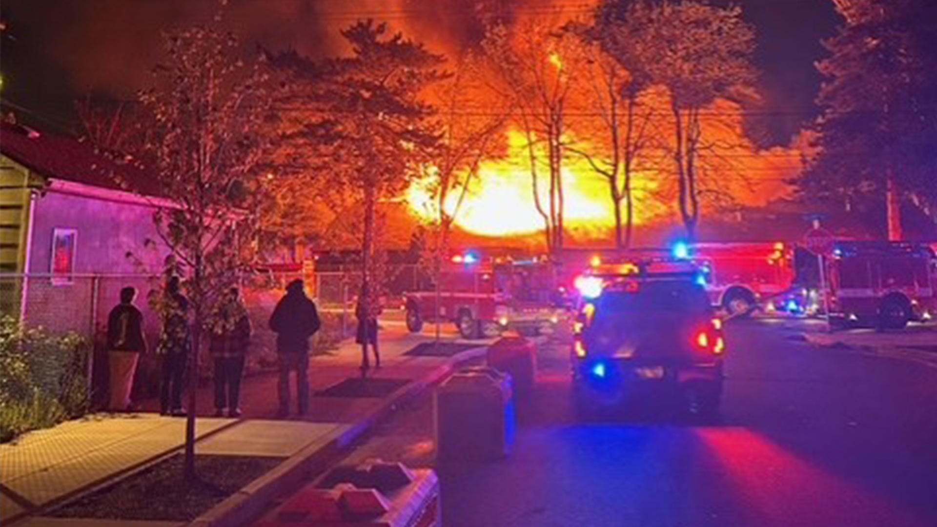 Person of interest sought after 3-alarm fire destroys recovery center ...