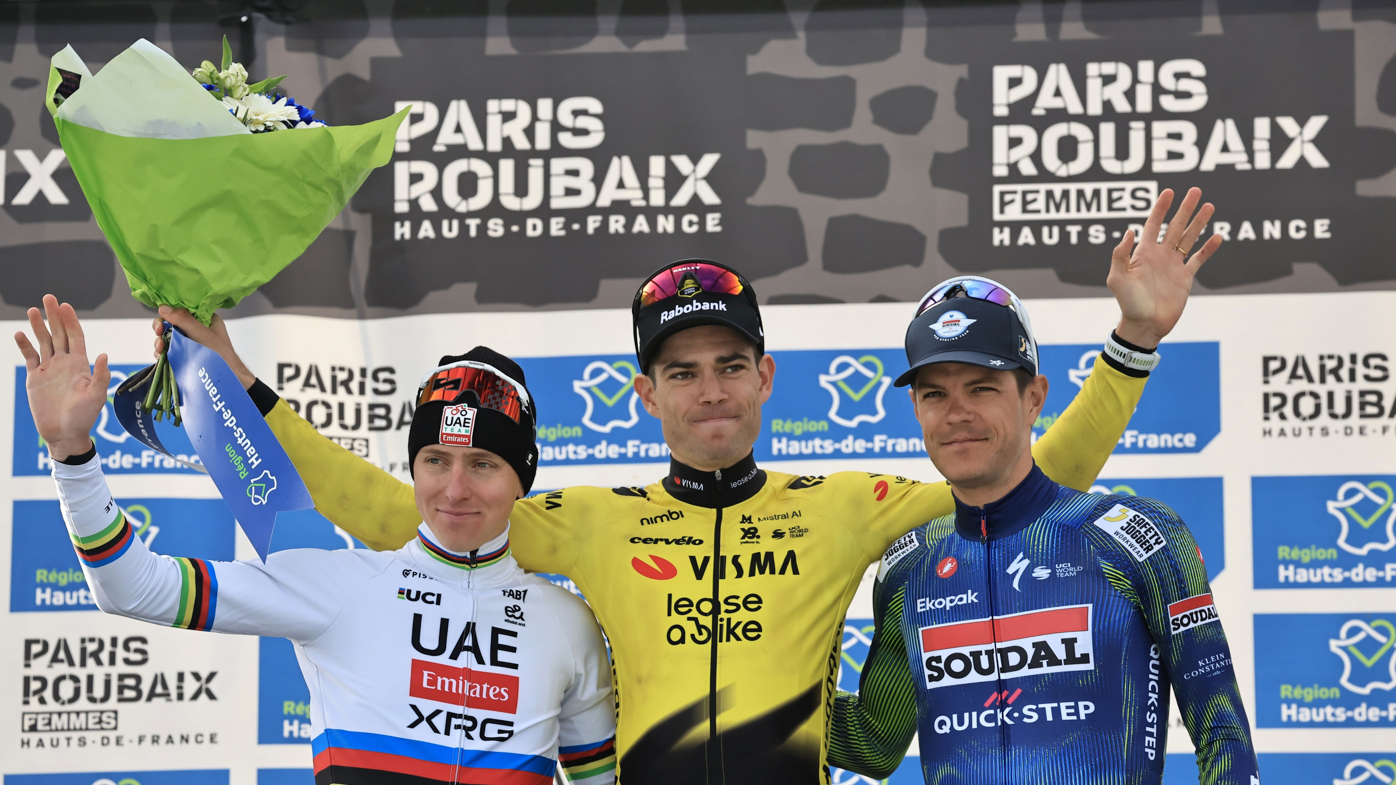 Tadej Pogacar denied Paris-Roubaix win after losing sprint finish to ...
