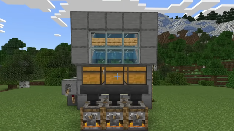 How to build automatic Kelp Farm in Minecraft Bedrock
