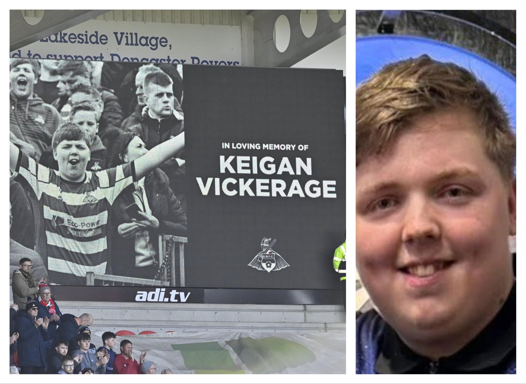 Keigan Vickerage: Big screen tribute to Doncaster Rovers fan after teen ...
