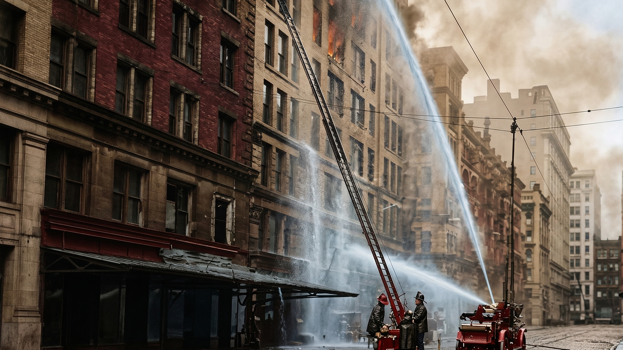 The building should have been fireproof - then the flames took over