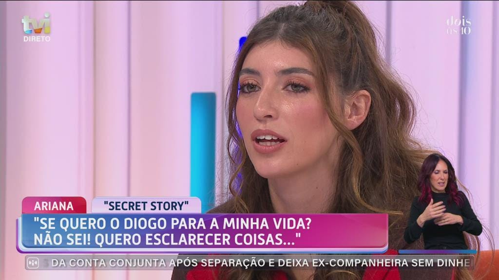 Após ver tudo, Ariana já tomou uma decisão em relação a Diogo